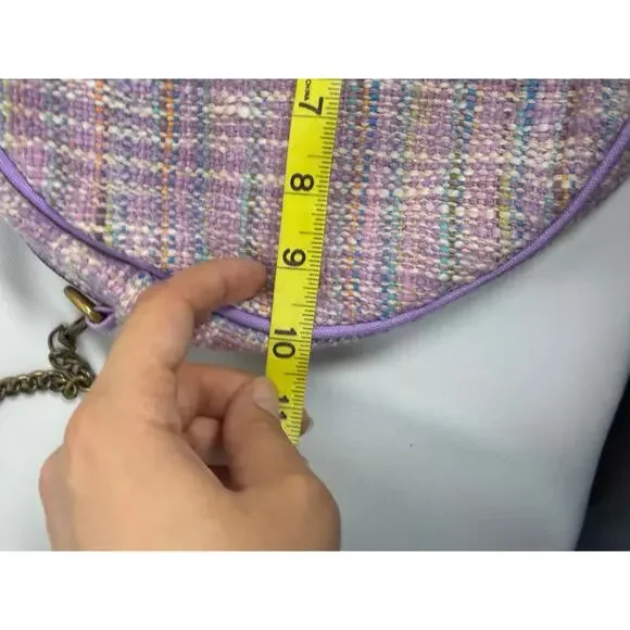 America & Beyond Purple Circle Crossbody Bag Orange Slice Beaded - Picture 7 of 7